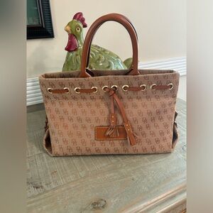 Dooney & Bourke Vintage Monogram Canvas Satchel - EUC